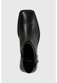 Vagabond Shoemakers botki skórzane BLANCA damskie kolor czarny na płaskim obcasie 5617.301.20. Kolor: czarny. Materiał: skóra. Obcas: na obcasie. Wysokość obcasa: niski #3