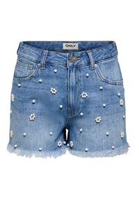 only - ONLY Szorty jeansowe Zuma 15370792 Niebieski Regular Fit. Kolor: niebieski. Materiał: bawełna #3