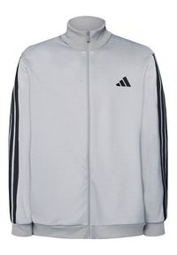 Adidas - adidas Dres Basic 3-Stripes JI8876 Szary Regular Fit. Kolor: szary. Materiał: syntetyk #16