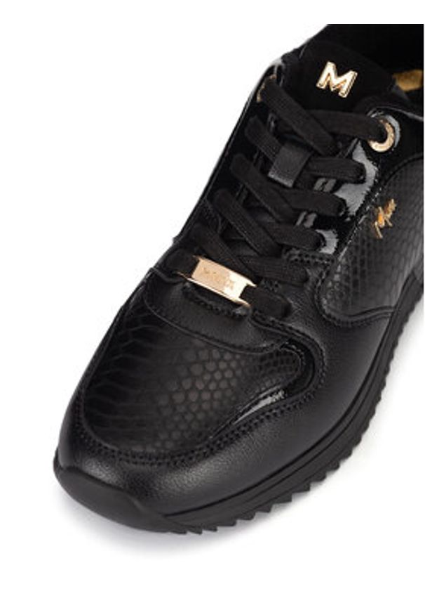 MEXX Sneakersy MI001008343W Czarny. Kolor: czarny. Materiał: skóra