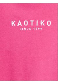 Kaotiko Bluza Vancouver AK018-10-G002 Różowy Relaxed Fit. Kolor: różowy. Materiał: bawełna