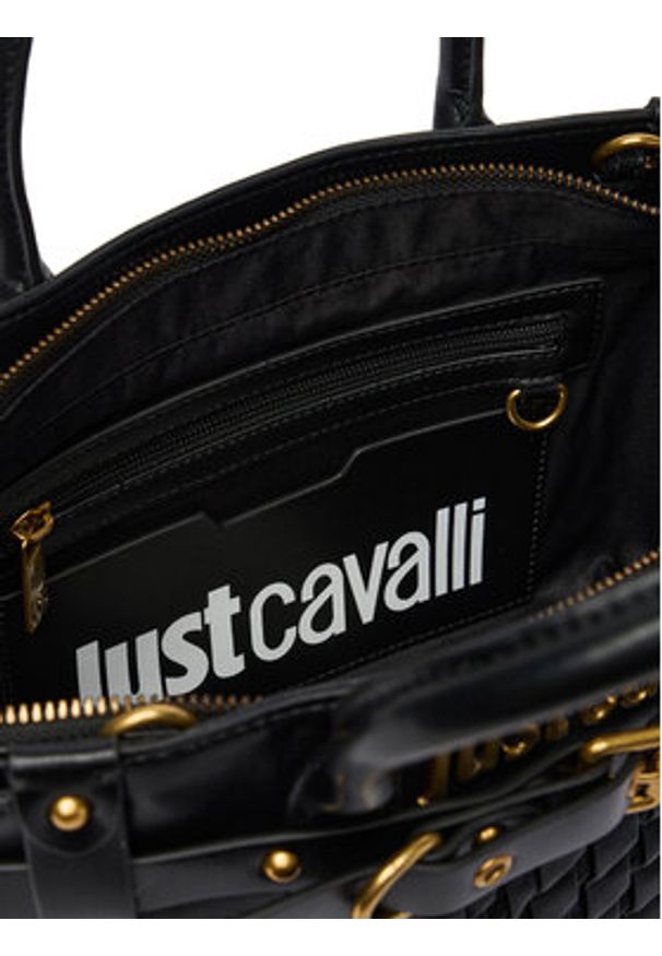 Just Cavalli Torebka 80RA4BG2 ZSD90 Czarny. Kolor: czarny. Materiał: skórzane