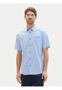 Tom Tailor Koszula 1040138 Niebieski Regular Fit. Kolor: niebieski. Materiał: bawełna #1