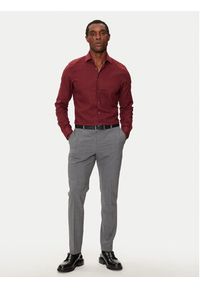 Calvin Klein Koszula K10K113523 Czerwony Slim Fit. Kolor: czerwony. Materiał: bawełna #3