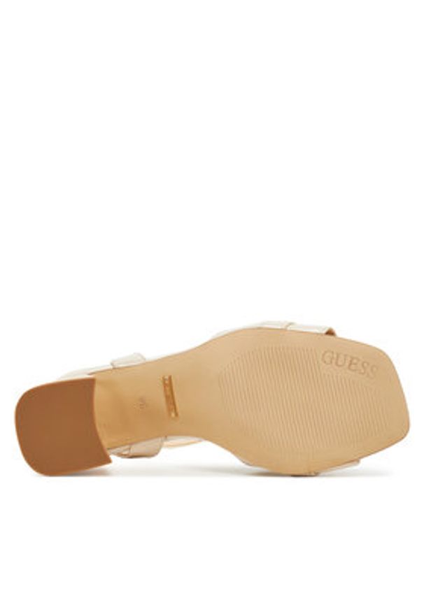 Guess Sandały FLJGRT LEA03 Beżowy. Kolor: beżowy. Materiał: skóra