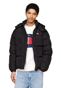 Tommy Jeans - TOMMY JEANS Czarna męska kurtka z naturalnym wypełnieniem, Rozmiar XXL. Kolor: czarny #4