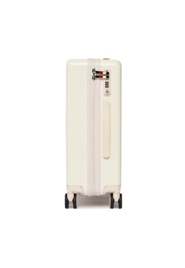 TOMMY HILFIGER - Tommy Hilfiger Walizka kabinowa Th Travel Cabin Case AW0AW17829 Écru