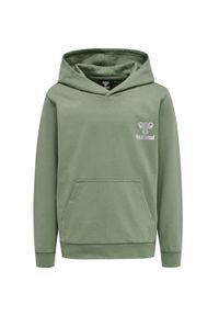 Bluza z kapturem dla dzieci Hummel Proud. Typ kołnierza: kaptur. Kolor: zielony. Materiał: bawełna