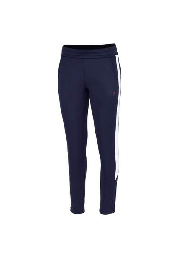 Spodnie treningowe damskie Fila Janice. Kolor: niebieski. Materiał: materiał, syntetyk