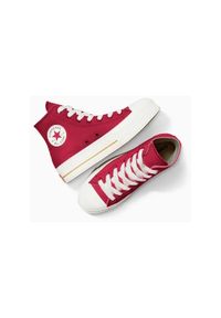 Adidasy Converse Chuck Taylor All Star Lift, Kobiety. Kolor: czerwony. Materiał: materiał. Model: Converse All Star. Sport: fitness