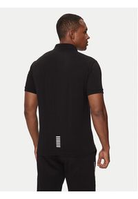 EA7 Emporio Armani Polo 8NPF14 PJVQZ 1200 Czarny Regular Fit. Typ kołnierza: polo. Kolor: czarny. Materiał: bawełna