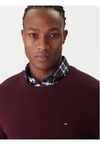 TOMMY HILFIGER - Tommy Hilfiger Sweter Essential MW0MW36347 Czerwony Regular Fit. Kolor: czerwony. Materiał: bawełna #2