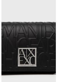 Armani Exchange - Torebka. Kolor: czarny. Rodzaj torebki: na ramię #2