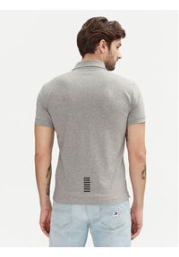 EA7 Emporio Armani Polo 8NPF14 PJVQZ 3905 Szary Regular Fit. Typ kołnierza: polo. Kolor: szary. Materiał: bawełna #4