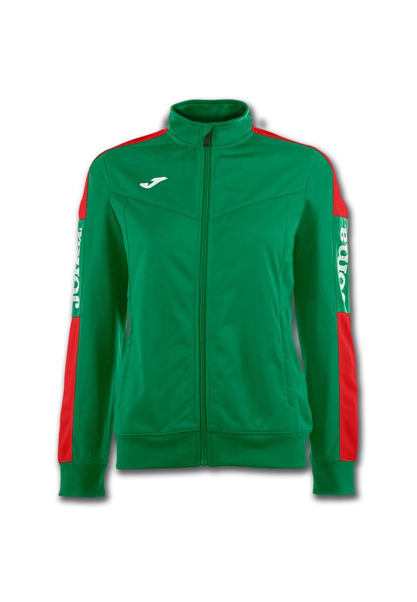 Kurtka do piłki nożnej damska Joma Championship IV. Kolor: wielokolorowy, czerwony, zielony. Sport: piłka nożna