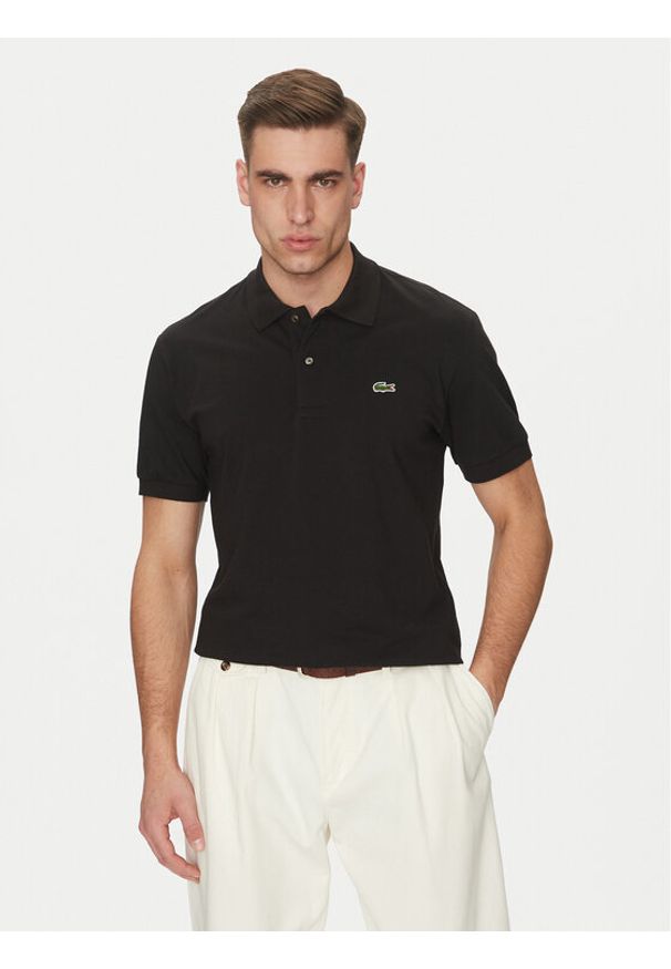 Lacoste Polo PH9851 Czarny Classic Fit. Typ kołnierza: polo. Kolor: czarny. Materiał: syntetyk
