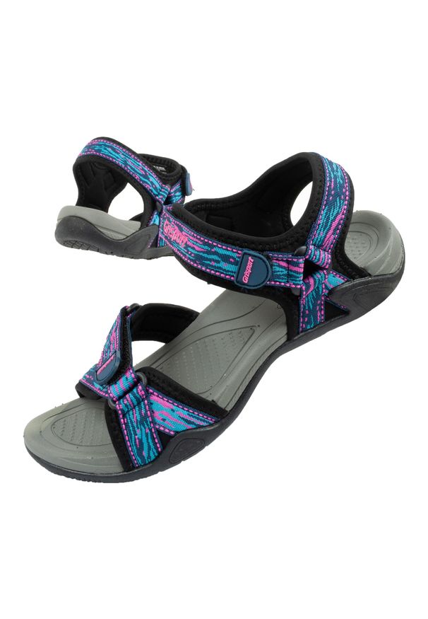 Buty sportowe sandały damskie Grisport. Kolor: wielokolorowy. Materiał: materiał