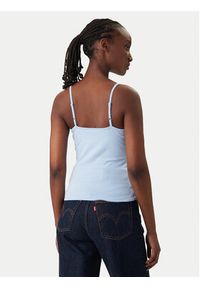 Tommy Jeans Top Essential DW0DW20675 Błękitny Slim Fit. Kolor: niebieski. Materiał: bawełna #5