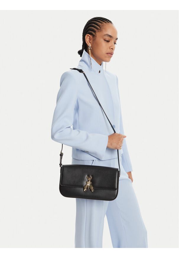 Patrizia Pepe Torebka 8B0268/L061-cvcK470 Czarny. Kolor: czarny. Materiał: skórzane