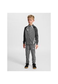 Dziecięca bluza dresowa zapinana na zamek Hummel Lead 2.0. Kolor: szary. Materiał: dresówka. Sport: piłka ręczna #1