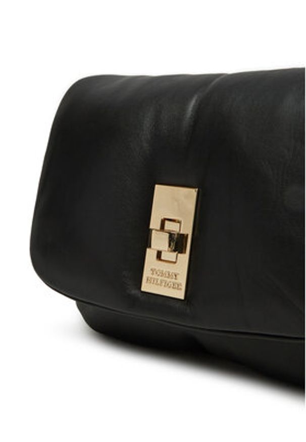 TOMMY HILFIGER - Tommy Hilfiger Torebka AW0AW16880 Czarny. Kolor: czarny. Materiał: skórzane