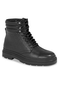 Calvin Klein Trapery Combat Boot Mono HM0HM01211 Czarny. Kolor: czarny. Materiał: skóra #4