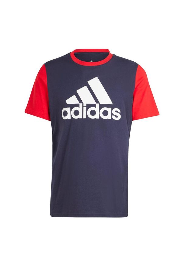 Adidas - Essentials Single Jersey Big Logo Tee. Kolor: czerwony, wielokolorowy, niebieski. Materiał: jersey
