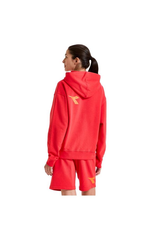 Diadora - Bluza DIADORA HOODIE MANIFESTO. Kolor: czerwony