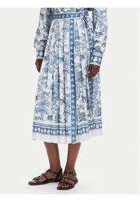 Fracomina Spódnica plisowana FS26SG2005W435K5 Niebieski jasny Regular Fit. Kolor: niebieski. Materiał: syntetyk #1