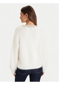 Guess Sweter W5BR58 Z3BH0 Biały Regular Fit. Kolor: biały. Materiał: syntetyk #5