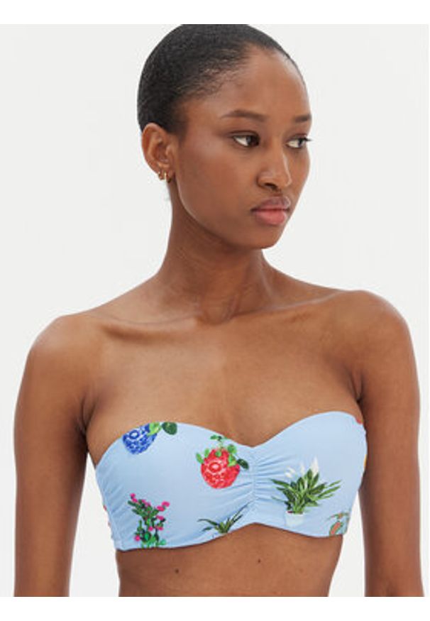 Seafolly Góra od bikini Playa Bonita 30574-287 Błękitny. Kolor: niebieski. Materiał: syntetyk