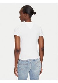 Tommy Jeans T-Shirt Romance DW0DW21342 Écru Slim Fit. Materiał: bawełna #5