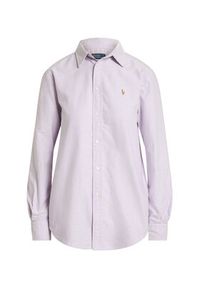 Polo Ralph Lauren Koszula 211970736506 Fioletowy Relaxed Fit. Typ kołnierza: polo. Kolor: fioletowy. Materiał: bawełna #8