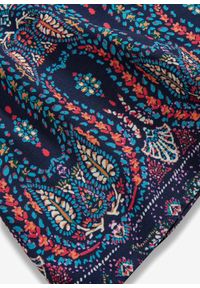 bonprix - Sukienka na ramiączkach z lejącej wiskozy. Kolor: niebieski. Materiał: wiskoza. Długość rękawa: na ramiączkach. Wzór: paisley #3