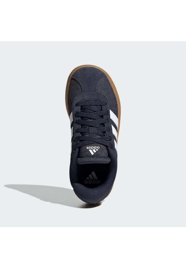 Adidas - Buty dla dzieci VL Court 3.0. Kolor: biały, wielokolorowy, niebieski, brązowy