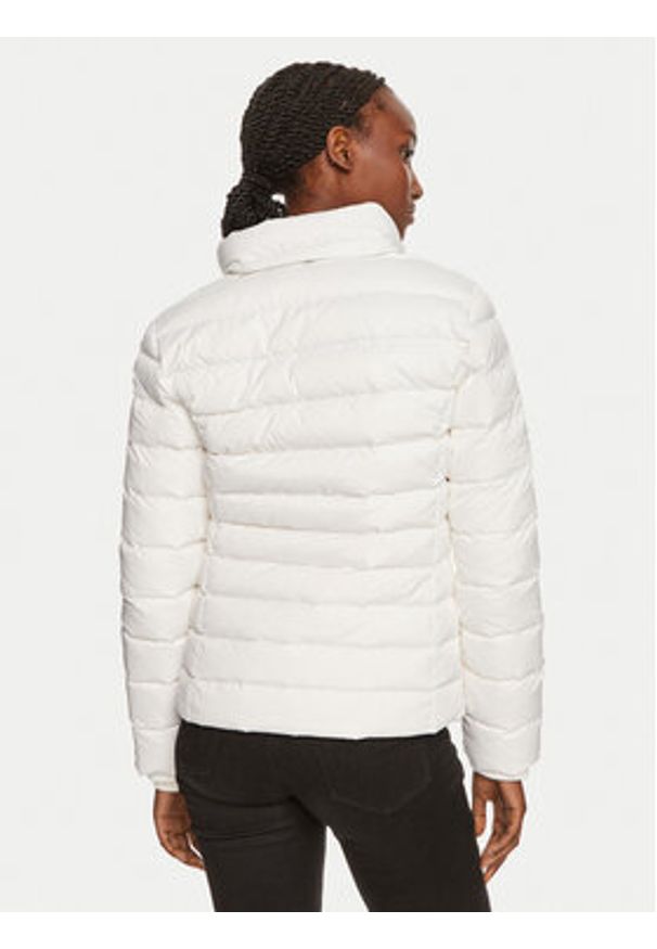 Tommy Jeans Kurtka puchowa Basic DW0DW18312 Biały Slim Fit. Kolor: biały. Materiał: syntetyk