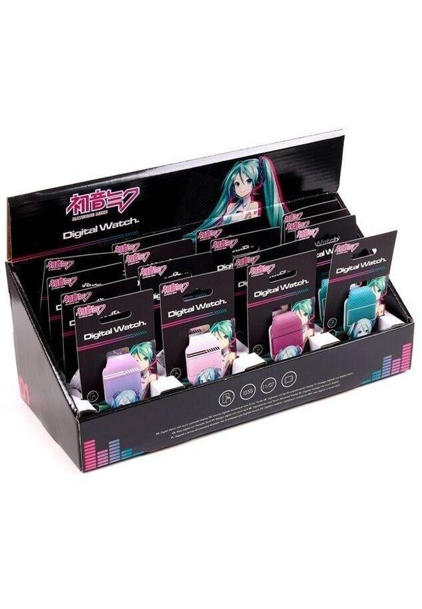 Puckator - Zegarek cyfrowy silikonowy Hatsune Miku MIX. Rodzaj zegarka: cyfrowe