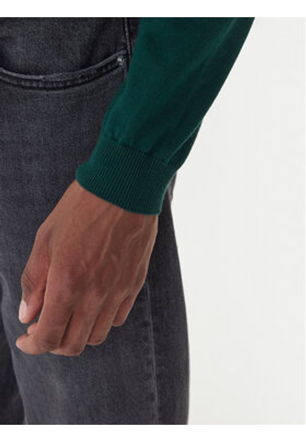 Hugo - HUGO Golf San Thomas-M 50474174 Zielony Regular Fit. Typ kołnierza: golf. Kolor: zielony. Materiał: wełna