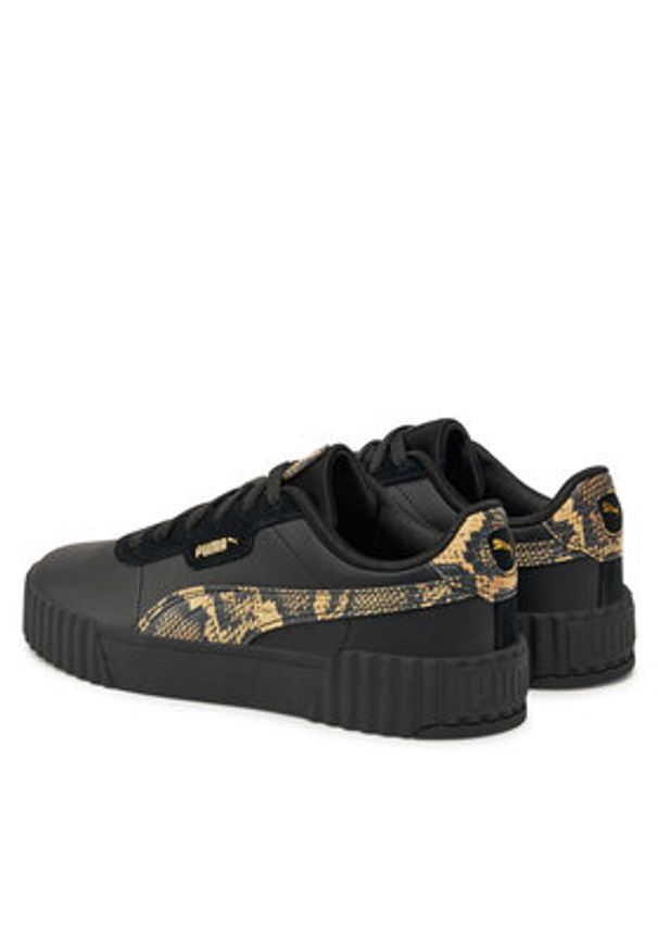 Puma Sneakersy Carina 3.0 Snake Chic 400723 02 Czarny. Kolor: czarny. Materiał: skóra