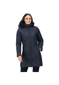 Regatta - Płaszcz turystyczny zimowy damski Fritha II pikowany. Kolor: niebieski. Materiał: puch. Sezon: zima. Sport: turystyka piesza #1