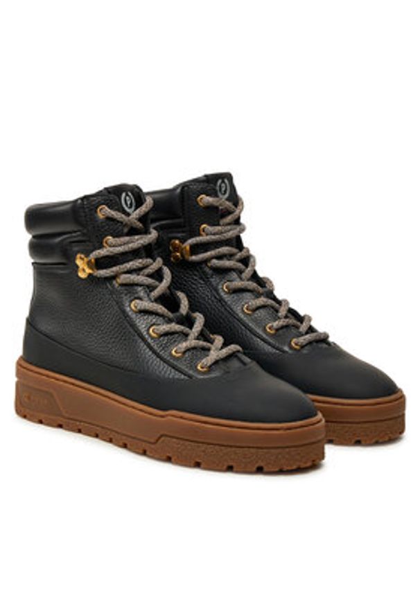 Pollini Botki SA21274G0LTH400A Czarny. Kolor: czarny. Materiał: skóra