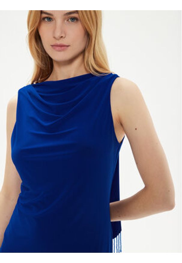 Joseph Ribkoff Sukienka koktajlowa 242702 Niebieski Slim Fit. Kolor: niebieski. Materiał: syntetyk. Styl: wizytowy