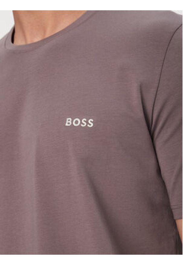 BOSS T-Shirt Mix&Match 50515312 Fioletowy Regular Fit. Kolor: fioletowy. Materiał: bawełna