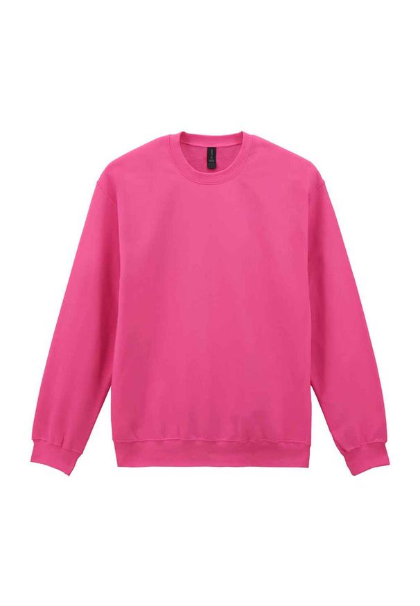 GILDAN - Bluza Męska Soft Style Midweight Crew Neck. Kolor: różowy. Długość rękawa: długi rękaw