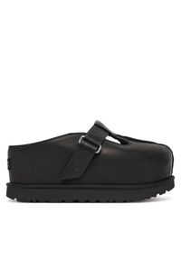 Ugg Klapki W Goldenstar Hi Clog 1169591 Czarny. Kolor: czarny. Materiał: skóra