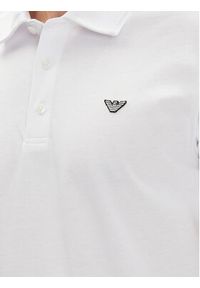 Emporio Armani Polo EM000571 AF12331 U0002 Biały Regular Fit. Typ kołnierza: polo. Kolor: biały. Materiał: bawełna #2