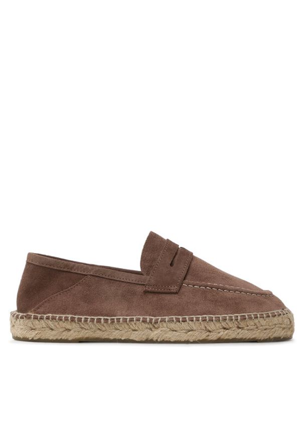 Manebi Espadryle Loafers Espadrilles M 2.9 L0 Brązowy. Kolor: brązowy. Materiał: skóra, zamsz