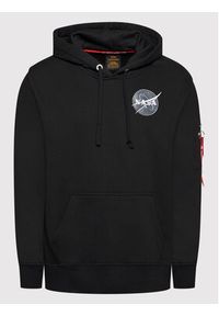 Alpha Industries Bluza Space Shuttle 178317 Czarny Regular Fit. Kolor: czarny. Materiał: bawełna #4