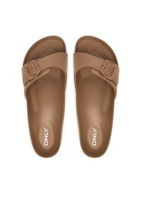 ONLY Shoes Klapki Onlcindy 15342694 Brązowy. Kolor: brązowy #6