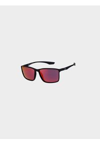 4f - Okulary przeciwsłoneczne z polaryzacją uniseks - czerwone. Kolor: czerwony. Wzór: gradientowy